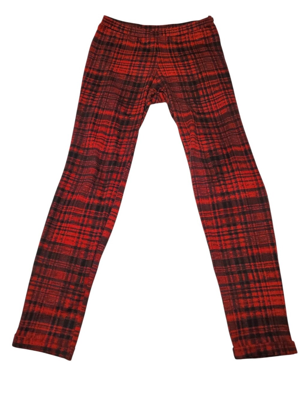 Bisou Red And Black Leggings